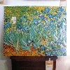 quadro: ripr. fot. su tela plast. (fiori blu)