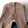 pantalone cotone beige tg. L nuovo