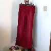 pantaloni velluto rossi  girl tg.14
