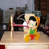 Lampadario in legno Pinocchio