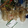 vetro coprilumino da tavola ambrato  (vari pezzi)